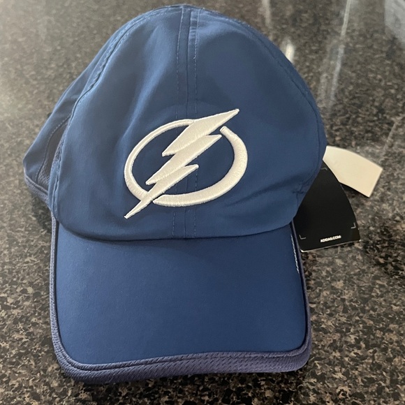 adidas Blue Lightning Bolt Hat - Picture 1 of 4